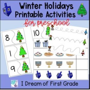 December Printable Activities For Preschool