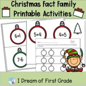 Christmas Fact Family Ornaments Printable Activity