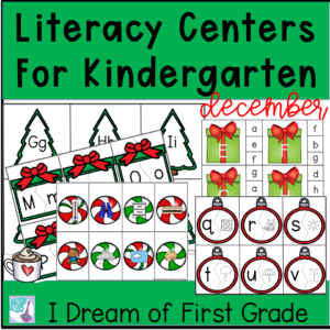 December Literacy Centers for Kindergarten and Pre K