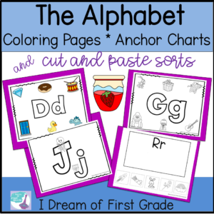 The Alphabet Coloring Pages and Anchor Chart Printables