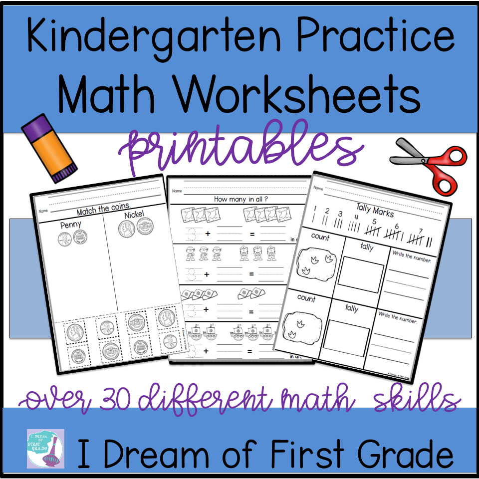 Kindergarten Math Worksheets and Journals