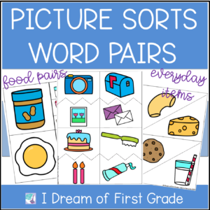Word Pairs For Elementary Students- We Go Together Pairs
