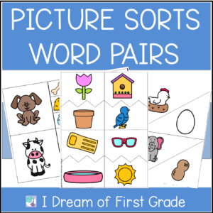 Word Pairs Activities For Elementary Students- We Go Together Pairs 2